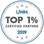 UWM Top 1% Certified Partner 2019